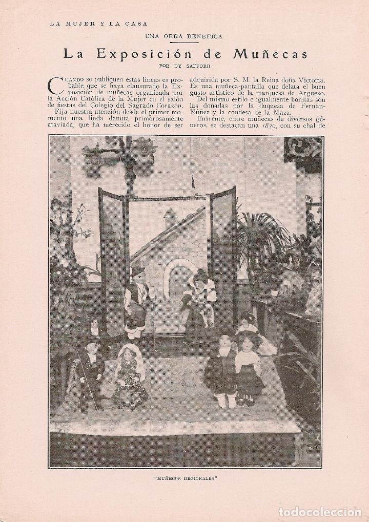 Collection Magazines and Newspapers: La Exposici&oacute;n de mu&ntilde;ecas ( en el colegio Sagrado Coraz&oacute;n) - 1926