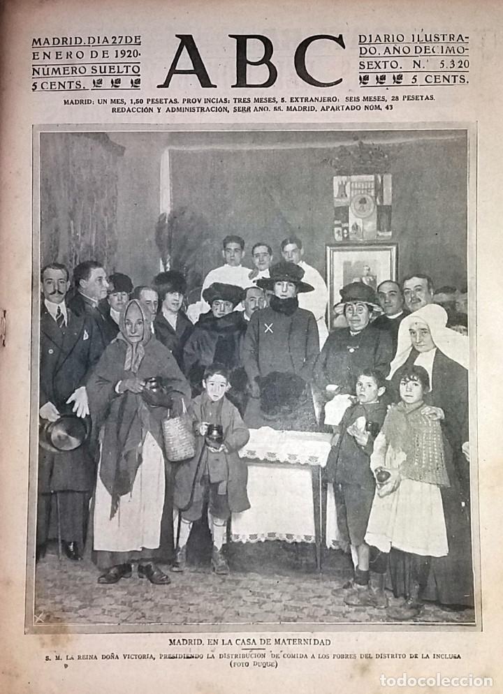 Collection Magazines and Newspapers: N&ordm; 5320 ABC 27 ENERO 1920. CASA MATERNIDAD MADRID. EPISODIOS VARIOS MADRID