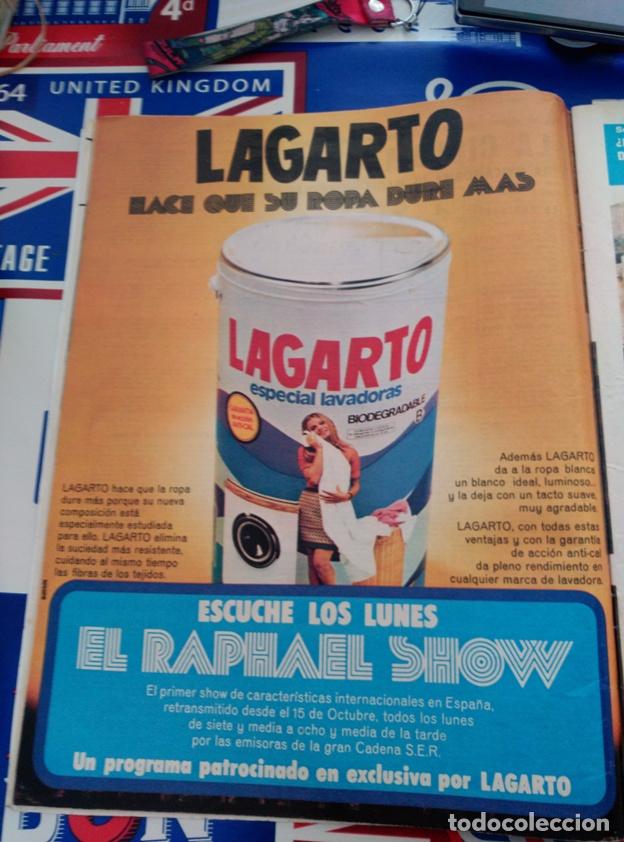 Coleccionismo de Revistas y Peri&oacute;dicos: ANUNCIO JABON LAGARTO Y EL  RAPHAEL SHOW