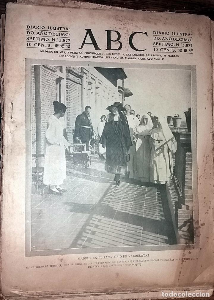 Collectionnisme de Revues et Journaux: N&ordm; 5877 ABC 6 NOVIEMBRE 1921. MELILLA - GUERRA MARRUECOS - SANATORIO VALDELATAS