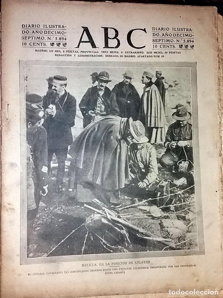 Coleccionismo de revistas y peri&oacute;dicos: N&ordm; 5894 ABC 26 NOVIEMBRE 1921. MELILLA - GUERRA MARRUECOS - SAN SEBASTIAN REINA MADRE