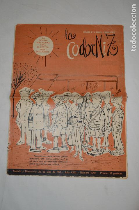 Coleccionismo de Revistas y Peri&oacute;dicos: La codorniz. N&ordm; 1549. Julio de 1971. romanjuguetesymas.