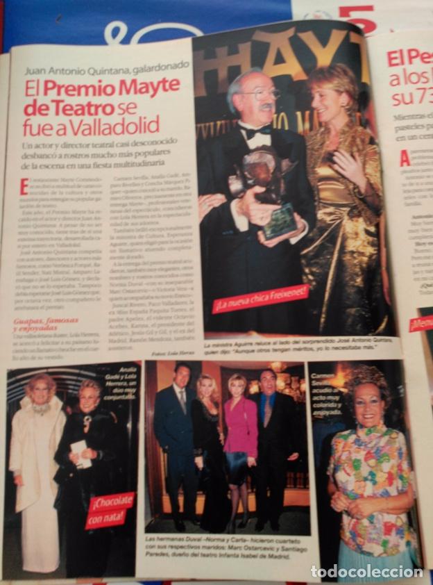 Coleccionismo de Revistas y Peri&oacute;dicos: articulo premios mayte valladolid carmen sevilla carla norma duval analia gade lola herrera