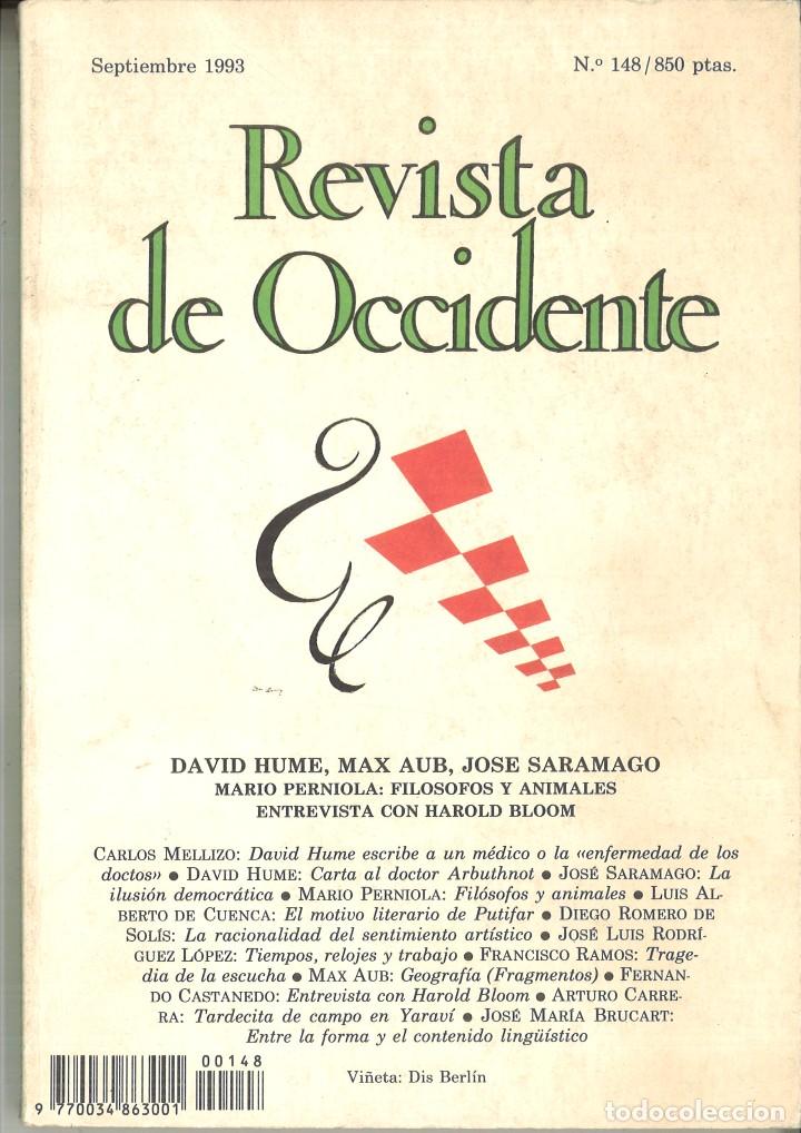 Coleccionismo de Revistas y Peri&oacute;dicos: REVISTA DE OCCIDENTE SEPTIEMBRE  1993 N&ordm; 148