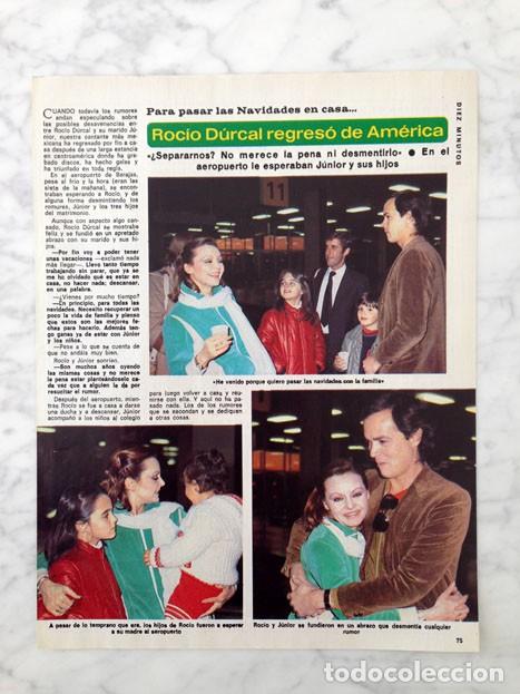 Coleccionismo de Revistas y Peri&oacute;dicos: REPORTAJE - ROC&Iacute;O D&Uacute;RCAL - 1981