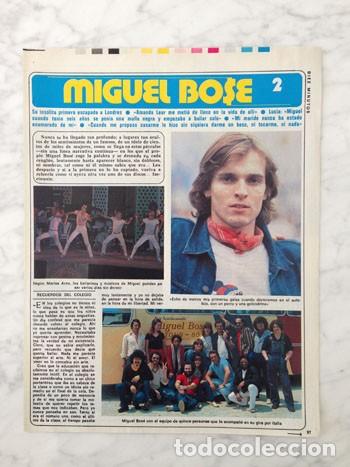 Coleccionismo de Revistas y Peri&oacute;dicos: REPORTAJE - MIGUEL BOS&Eacute; - 1981