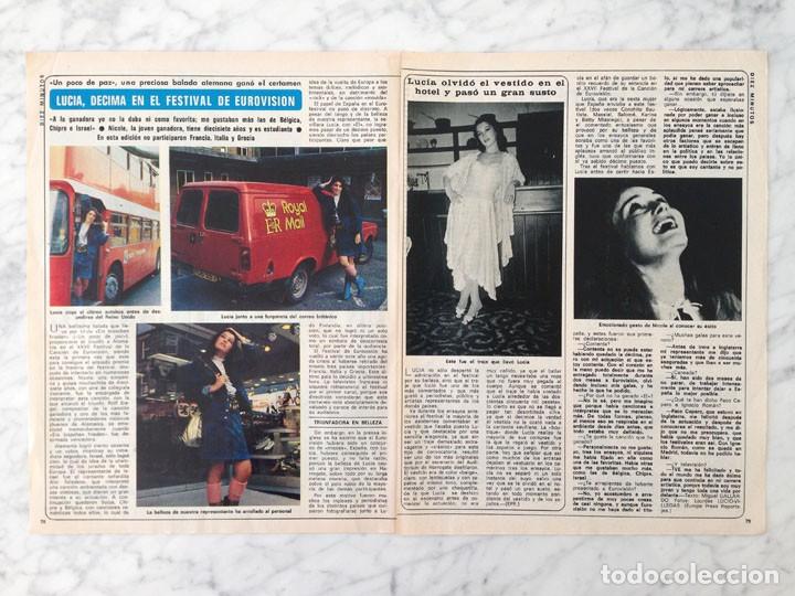 Coleccionismo de Revistas y Peri&oacute;dicos: REPORTAJE - LUC&Iacute;A (EUROVISI&Oacute;N) - 1982