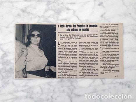Coleccionismo de Revistas y Peri&oacute;dicos: RECORTE - ROC&Iacute;O JURADO - 1980
