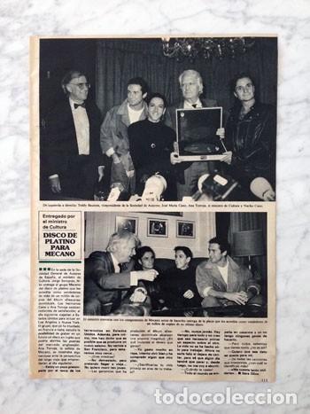 Coleccionismo de Revistas y Peri&oacute;dicos: REPORTAJE - MECANO - 1989