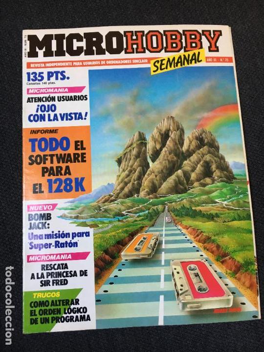 Coleccionismo de Revistas y Peri&oacute;dicos: Revista microhobby micro hobby numero n&ordm; 75