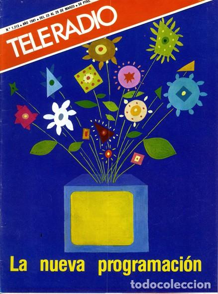 Colecionismo de Revistas e Jornais: Teleradio. Revista Tele Radio n. 1213. 23/03/1980. La nueva programaci&oacute;n. Ver sumario.