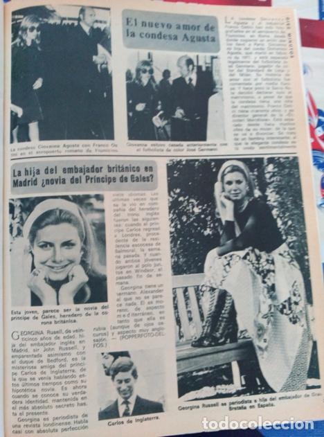 Coleccionismo de revistas y peri&oacute;dicos: georgina russell carlos de inglaterra la condesa augusta  giovanna jose germano