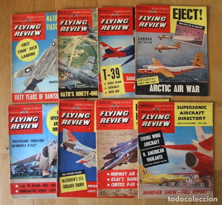 Sammeln von Zeitschriften und Zeitungen: lote 8 revistas inglesas de aviacion - royal air force flying review - 1962