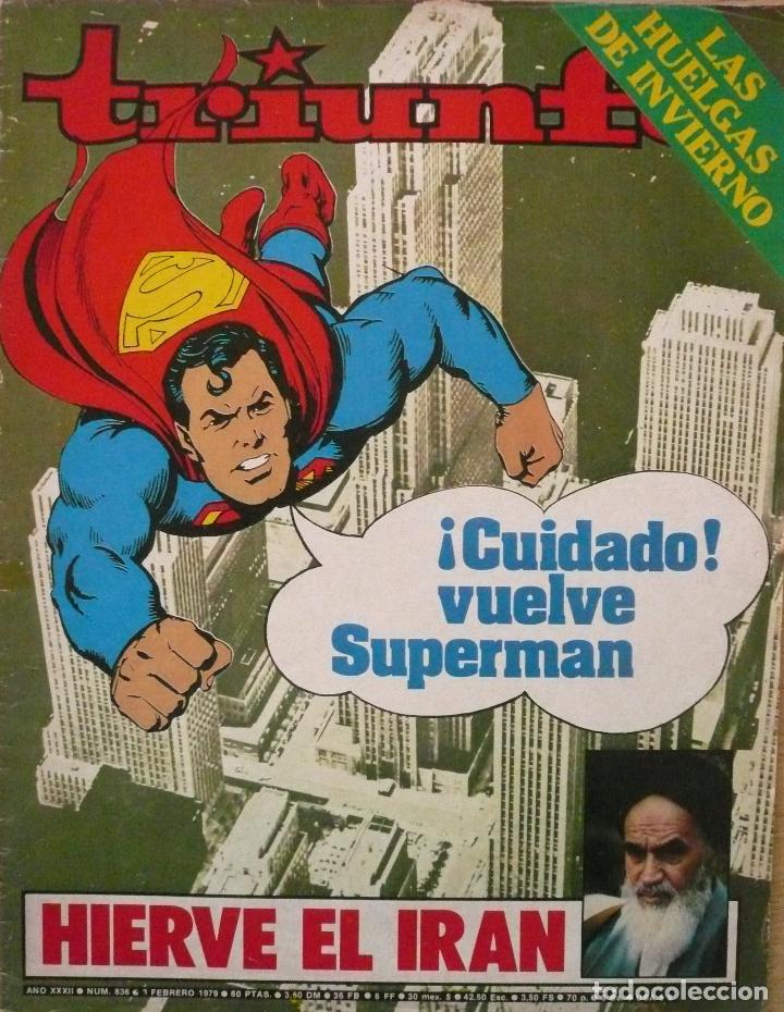 Collection Magazines and Newspapers: TRIUNFO / N&ordm; 836 / 3 FEBRERO 1979 / PORTADA: SUPERM&Aacute;N