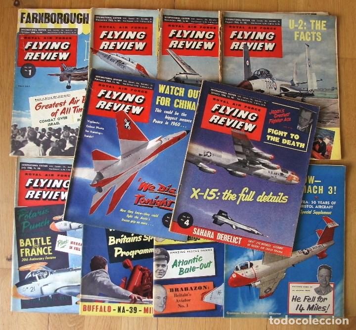 Coleccionismo de Revistas y Peri&oacute;dicos: lote 10 revistas inglesas de aviacion - royal air force flying review - 1960