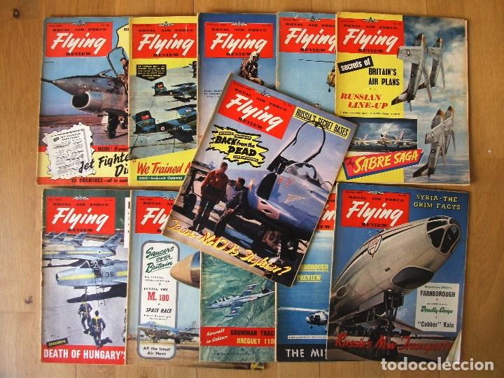 Coleccionismo de Revistas y Peri&oacute;dicos: lote 11 revistas inglesas de aviacion - royal air force flying review - 1957