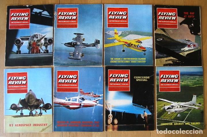 Coleccionismo de Revistas y Peri&oacute;dicos: lote 8 revistas inglesas de aviacion - royal air force flying review - 1968