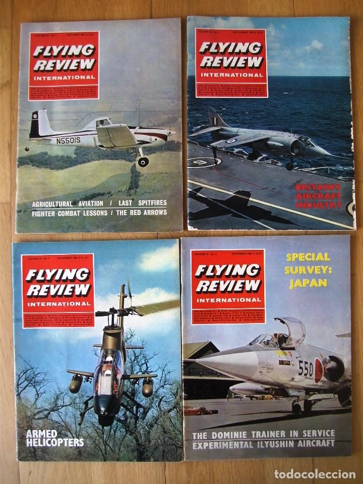 Coleccionismo de Revistas y Peri&oacute;dicos: lote 4 revistas inglesas de aviacion - royal air force flying review - 1966