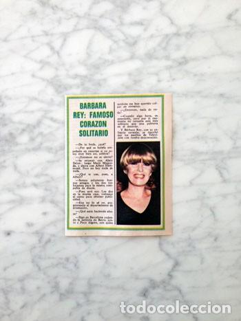 Coleccionismo de revistas y peri&oacute;dicos: RECORTE - B&Aacute;RBARA REY - 1977