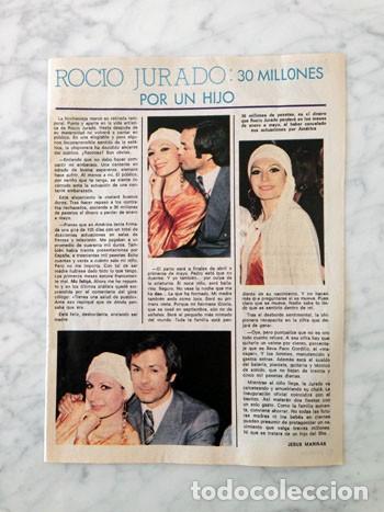 Coleccionismo de Revistas y Peri&oacute;dicos: REPORTAJE - ROC&Iacute;O JURADO - 1977