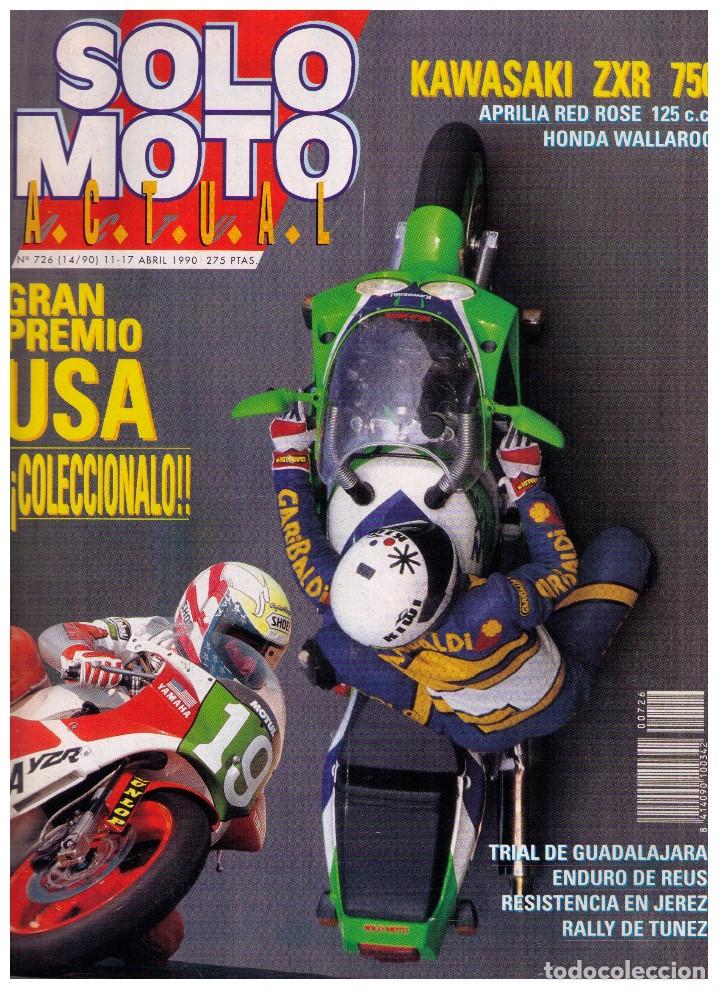 Coleccionismo de Revistas y Peri&oacute;dicos: (CA-022) - SOLO MOTO A.C.T.U.A.L. N&ordm; 726 - 1990