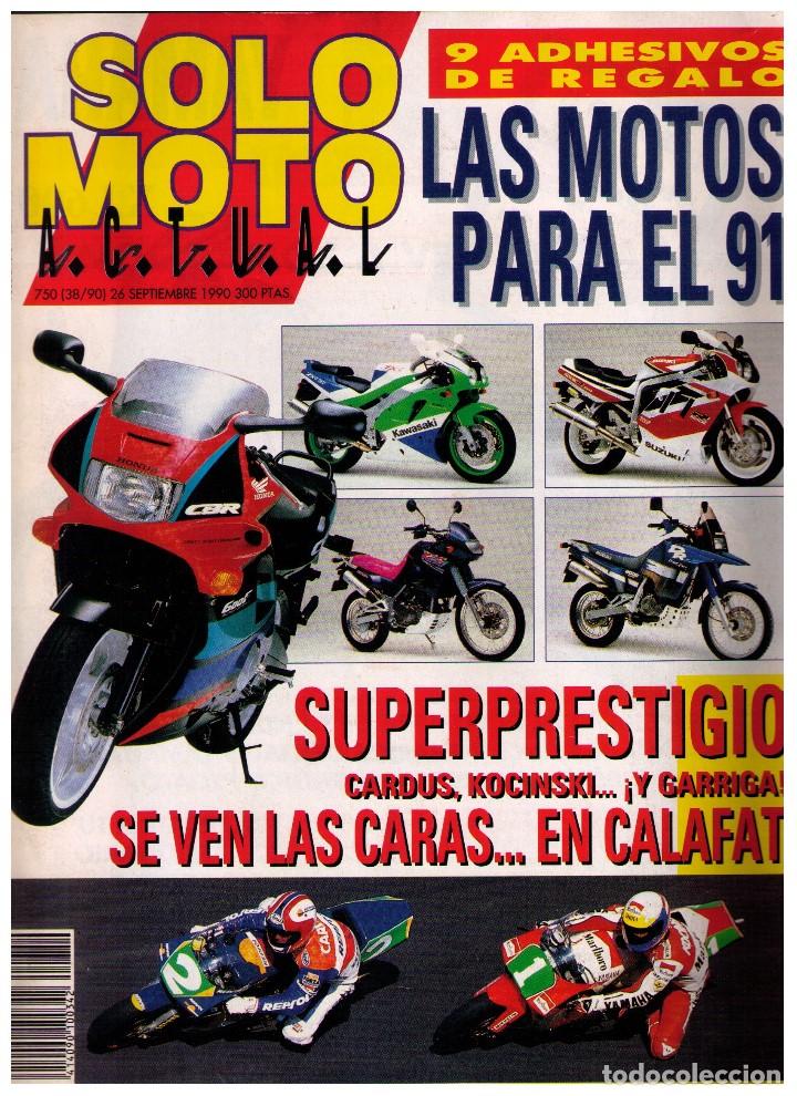 Coleccionismo de Revistas y Peri&oacute;dicos: (CA-022) - SOLO MOTO A.C.T.U.A.L. N&ordm; 750 - 1990