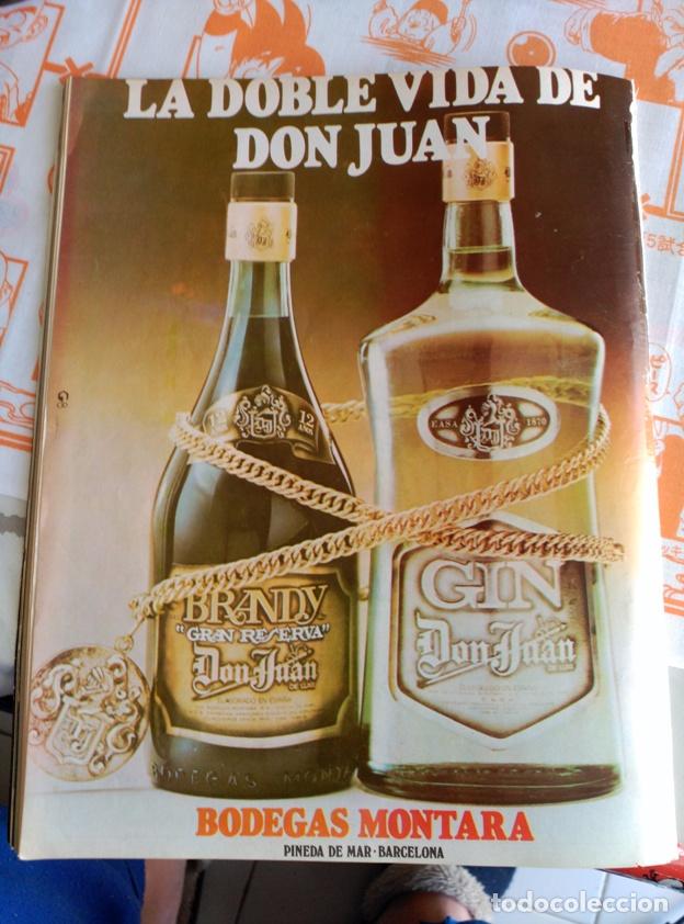 Coleccionismo de Revistas y Peri&oacute;dicos: ANUNCIO GIN BRANDY DON JUAN DE PINEDA DE MAR BODEGAS MONTARA