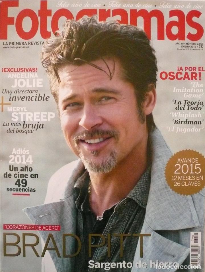 Collectionnisme de Revues et Journaux: FOTOGRAMAS N&ordm; 2055 / ENERO 2015 / PORTADA: BRAD PITT