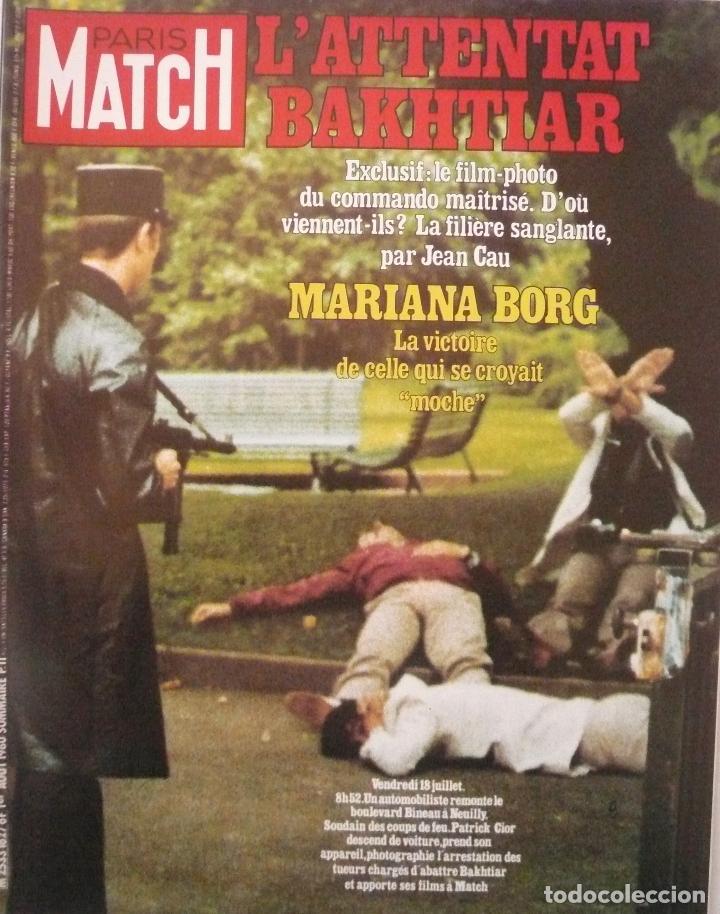 Collection Magazines and Newspapers: PARIS MATCH / 1 AGOSTO 1980 / PORTADA:  ATENTADO BAKHTIAR