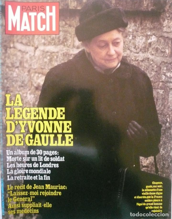 Collection Magazines and Newspapers: PARIS MATCH / 23 NOVIEMBRE 1979 / PORTADA: YVONNE DE GAULLE