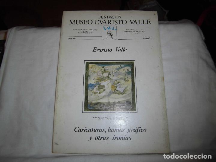 Coleccionismo de revistas y peri&oacute;dicos: EVARISTO VALLE.CARICATURAS HUMOR GRAFICO Y OTRAS IRONIAS.FUNDACION MUSEO EVARISTO VALLE .MARZO 1984