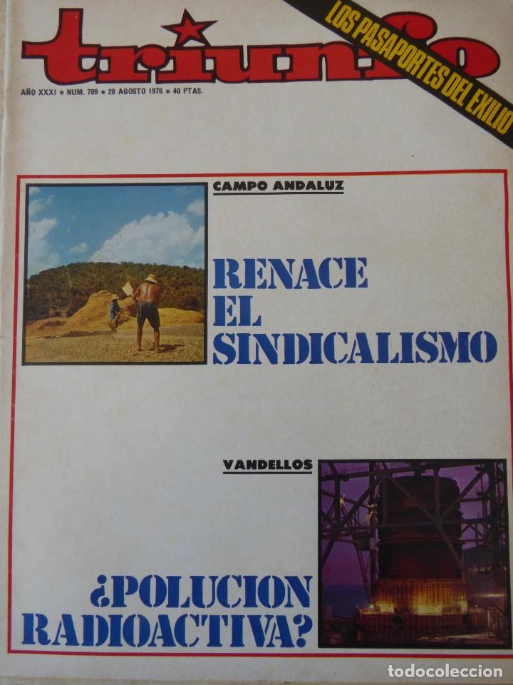 Coleccionismo de Revistas y Peri&oacute;dicos: TRIUNFO N&ordm; 709. 28 AGOSTO 1976