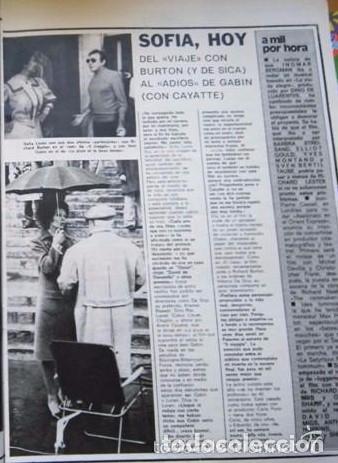 Coleccionismo de Revistas y Peri&oacute;dicos: recorte SOFIA LOREN RICHARD BURTON
