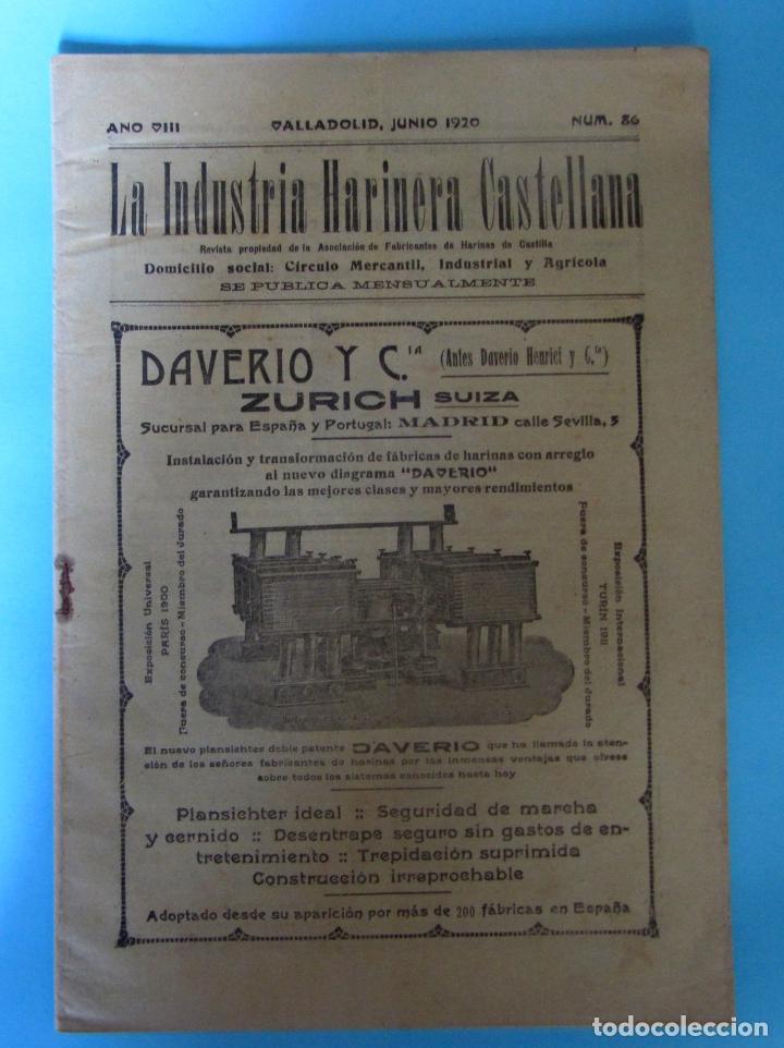 Collection Magazines and Newspapers: LA INDUSTRIA HARINERA CASTELLANA. A&Ntilde;O VIII. VALLADOLID, JUNIO 1920. N&Uacute;M 86.