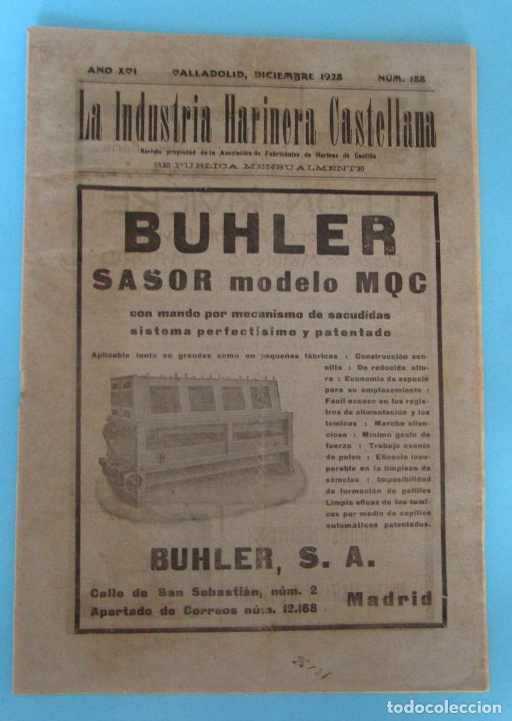 Collectionnisme de Revues et Journaux: LA INDUSTRIA HARINERA CASTELLANA. A&Ntilde;O XVII. VALLADOLID, DICIEMBRE 1928. N&Uacute;M 188.