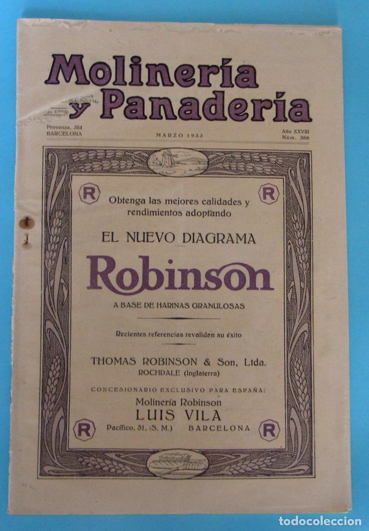 Sammeln von Zeitschriften und Zeitungen: MOLINER&Iacute;A Y PANADER&Iacute;A. MARZO DE 1933. A&Ntilde;O XXVIII. N&Uacute;M 366.