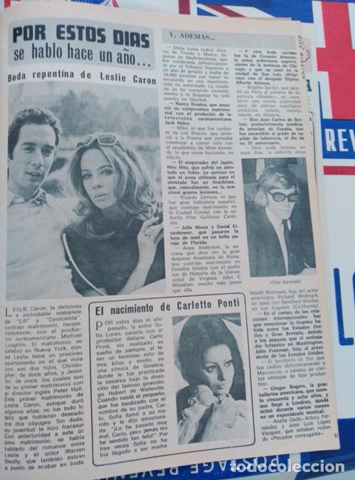 Coleccionismo de Revistas y Peri&oacute;dicos: MIKE KENNEDY SOFIA LOREN LESLIE CARON