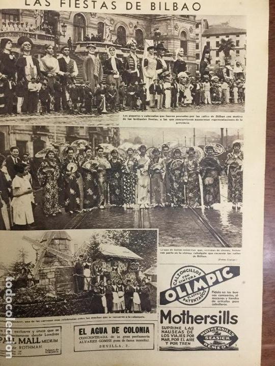 Sammeln von Zeitschriften und Zeitungen: LAS FIESTAS DE BILBAO.HOJA REVISTA A&Ntilde;O 1934