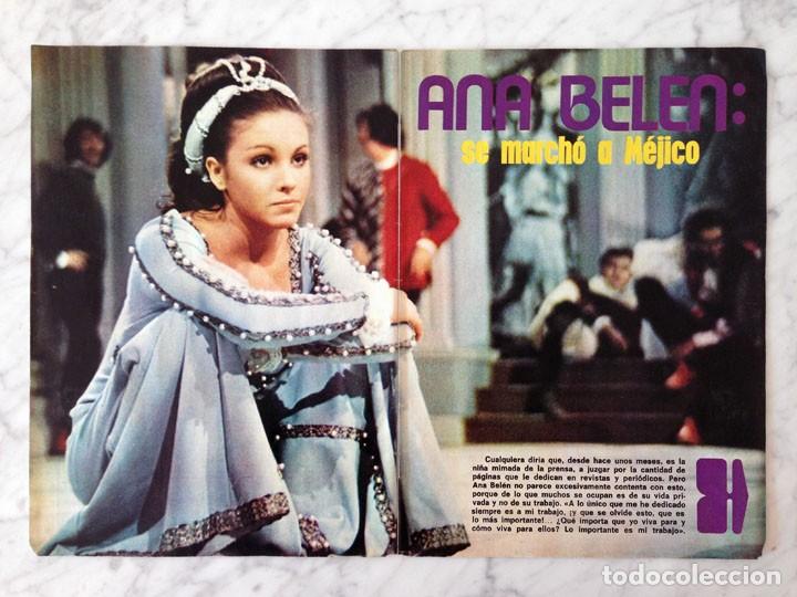 Coleccionismo de Revistas y Peri&oacute;dicos: REPORTAJE - ANA BEL&Eacute;N - 1972