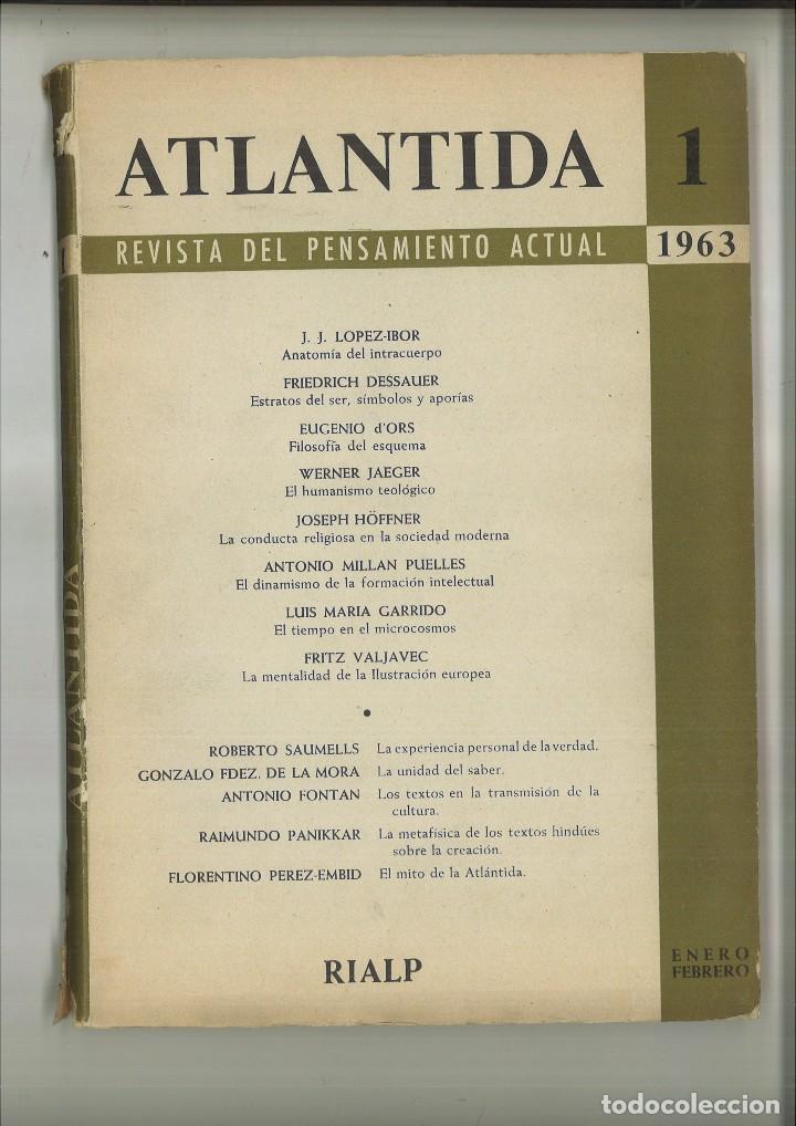 Collection Magazines and Newspapers: ATL&Aacute;NTIDA REVISTA DEL PENSAMIENTO ACTUAL. ENERO-FEBRERO 1963. NOVIEMBRE 1971-DICIEMBRE 1972.