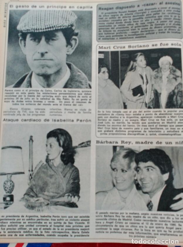 Coleccionismo de revistas y peri&oacute;dicos: MARI CRUZ SORIANO BARBARA REY ISABELITA PERON  SOFIA CRISTO ANGEL