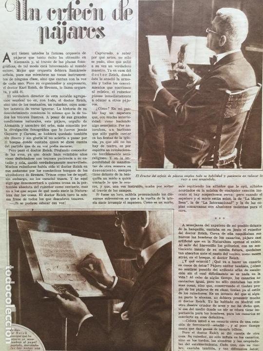 Coleccionismo de revistas y peri&oacute;dicos: EL TEMIDO P&Uacute;BLICO DE ZARAGOZA. ORFE&Oacute;N DE P&Aacute;JAROS ,REVISTA A&Ntilde;O 1932