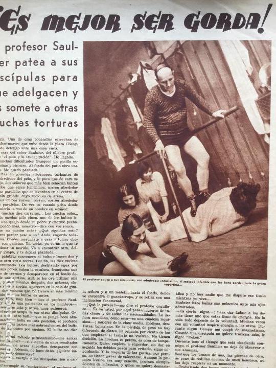 Sammeln von Zeitschriften und Zeitungen: ES MEJOR SER GORDA.PROFESOR SAULNIER.PARIS MISS ESPA&Ntilde;A REVISTA A&Ntilde;O 1935