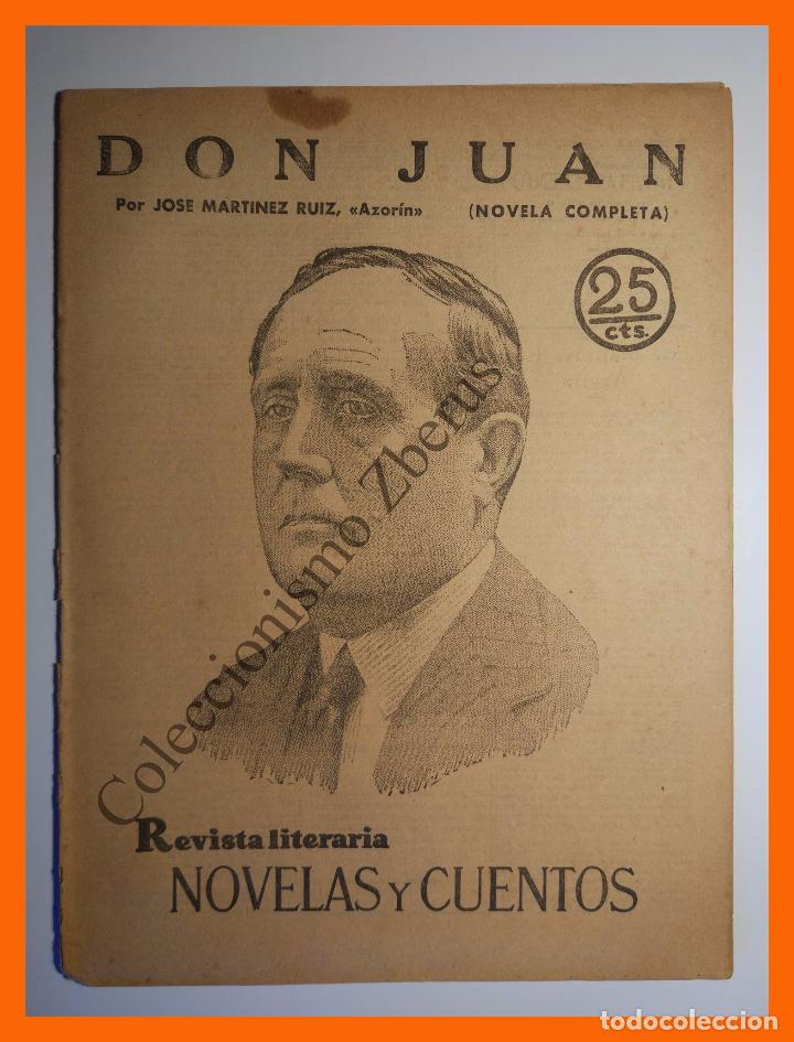 Coleccionismo de Revistas y Peri&oacute;dicos: Don Juan - Jose Martinez Ruiz Azor&iacute;n - Revista Literaria Novelas y Cuentos