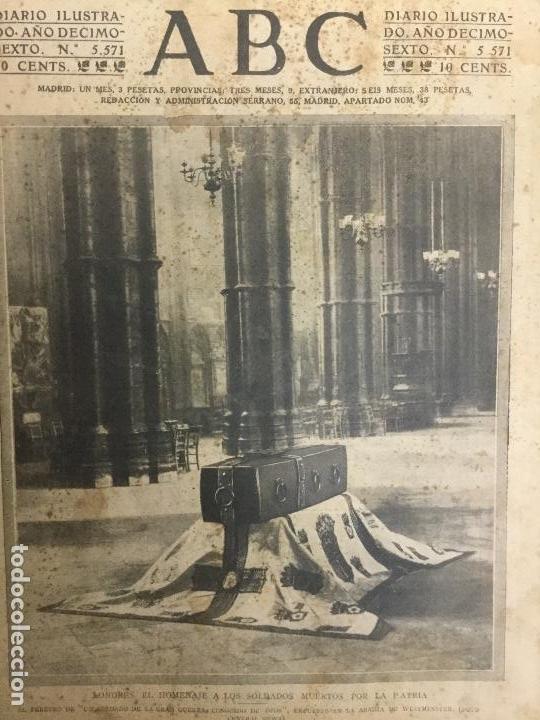 Coleccionismo de revistas y peri&oacute;dicos: DIARIO A.B.C A&Ntilde;O 1920.VALLADOLID EN LA ACADEMIA DE CABALLER&Iacute;A.VIZCONDE DE EZA