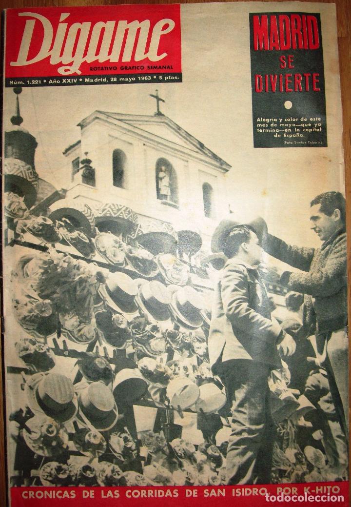 Coleccionismo de Revistas y Peri&oacute;dicos: D&Iacute;GAME 1221: LOS QUIJOTES; ALTERNATIVA DE EL CORDOB&Eacute;S; CORRIDAS DE SAN ISIDRO; MARY SANTPERE. 1963