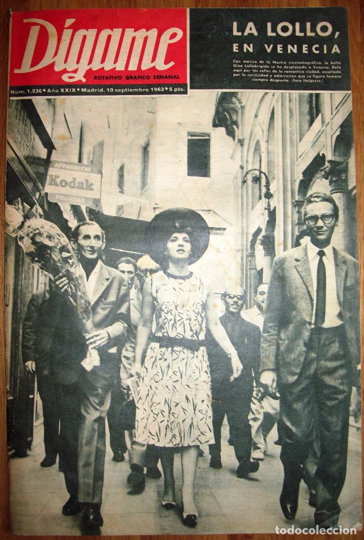 Colecionismo de Revistas e Jornais: D&Iacute;GAME 1236: SONIA BRUNO &ndash; IRAN EORY &ndash; STEVE REEVES &ndash; LOLA MEMBRIVES (BIOGRAF&Iacute;A). 1963