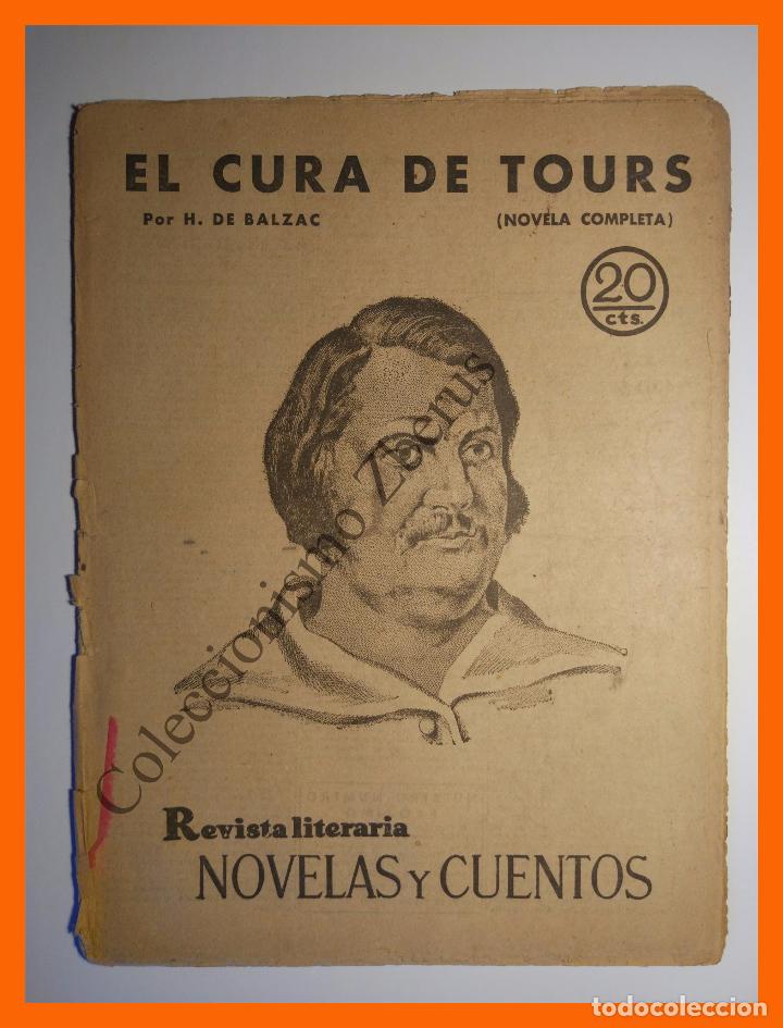 Coleccionismo de revistas y peri&oacute;dicos: El Cura de Tours - Honore de Balzac - Revista Literaria Novelas y Cuentos