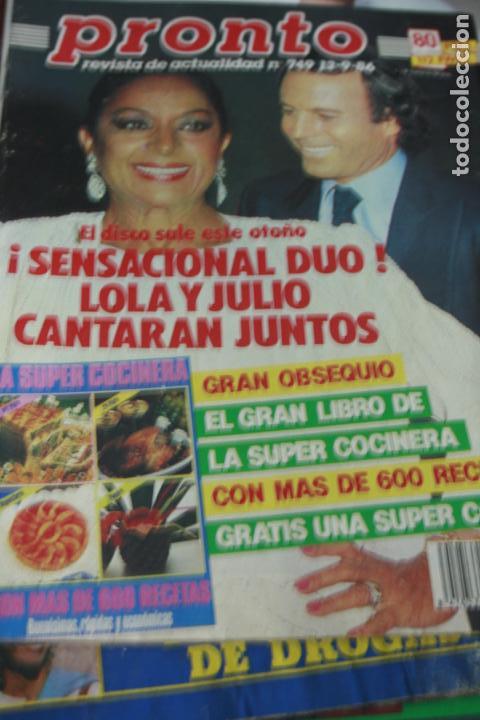 Coleccionismo de revistas y peri&oacute;dicos: LOLA FLORES GRACE JONES JULIO IGLESIAS 1986