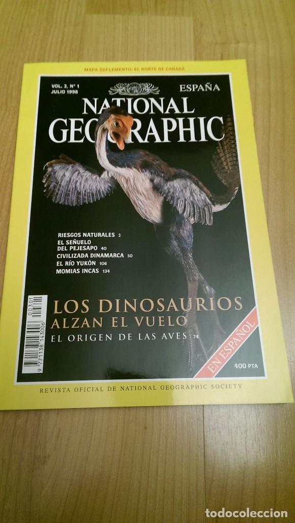 Sammeln von Zeitschriften und Zeitungen: REVISTA NATIONAL GEOGRAPHIC JULIO 1998: LOS DINOSAURIOS ALZAN EL VUELO